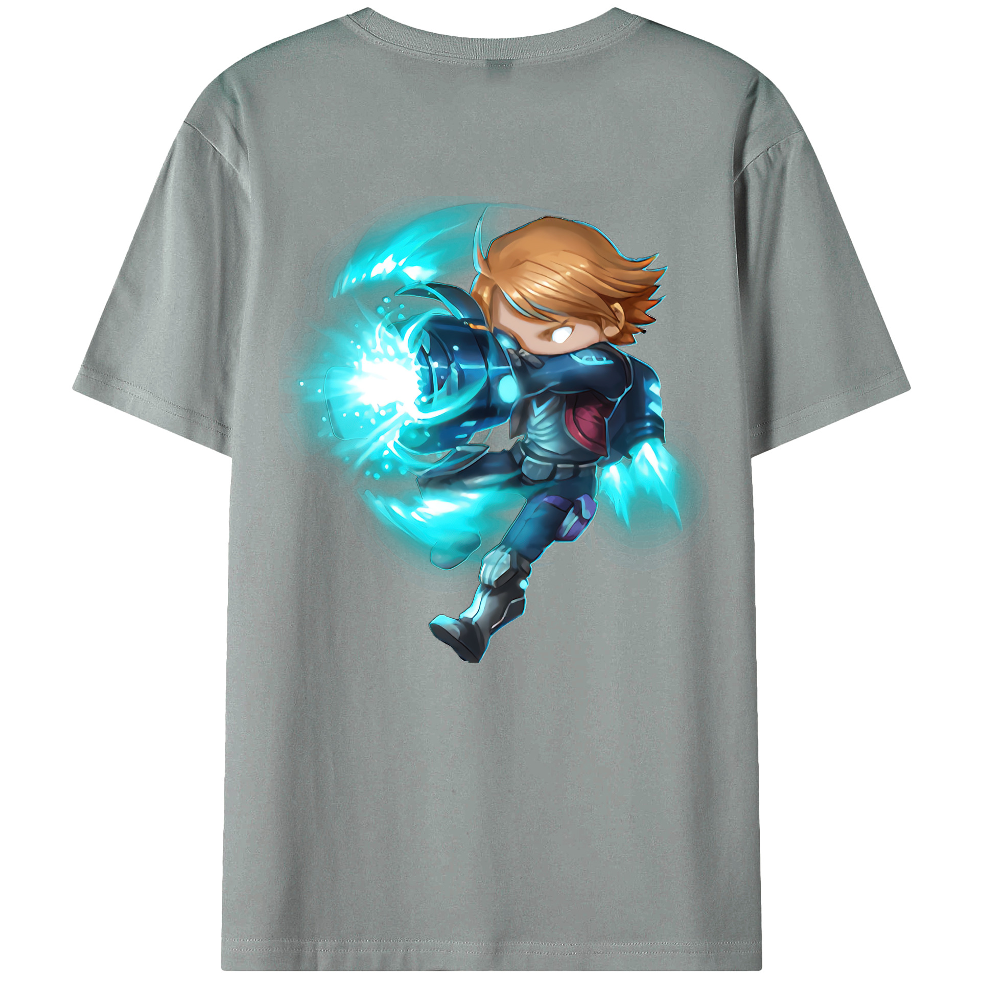（画像用） リーグ・オブ・レジェンド League of Legends LOL 綿100％ メンズ半袖Tシャツ（バックプリント） 通気性